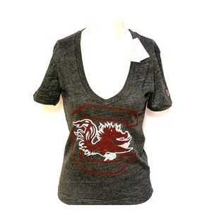NCAA League South Carolina Gamecocks V-Neck NWT